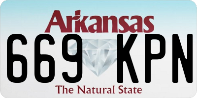 AR license plate 669KPN