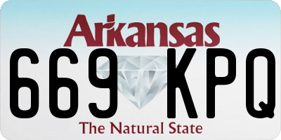 AR license plate 669KPQ