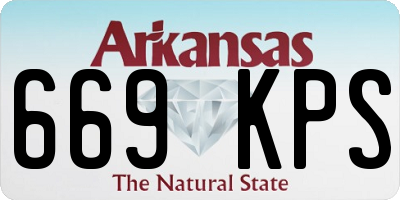AR license plate 669KPS
