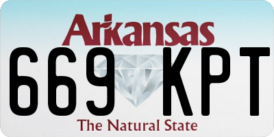 AR license plate 669KPT