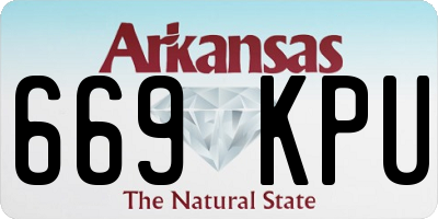 AR license plate 669KPU