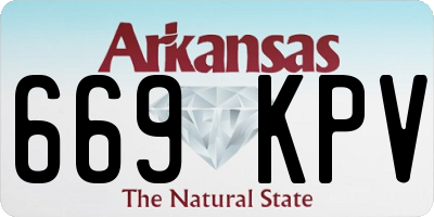 AR license plate 669KPV