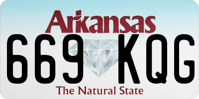 AR license plate 669KQG