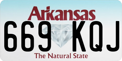 AR license plate 669KQJ
