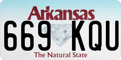 AR license plate 669KQU