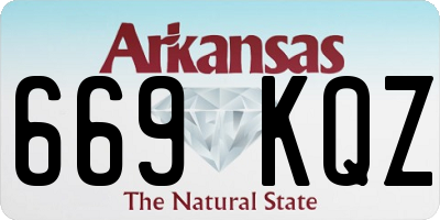 AR license plate 669KQZ