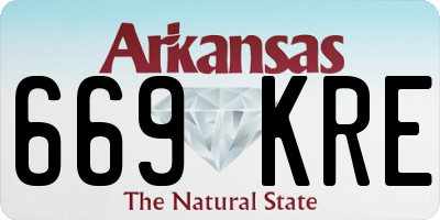 AR license plate 669KRE