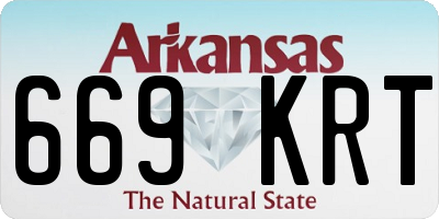 AR license plate 669KRT