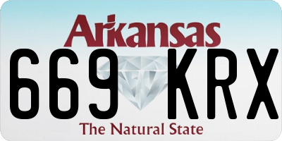AR license plate 669KRX