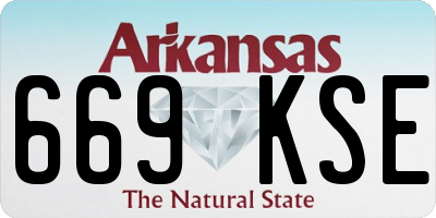 AR license plate 669KSE