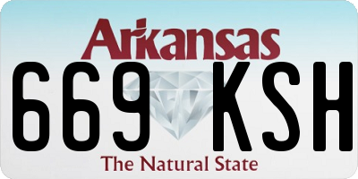 AR license plate 669KSH