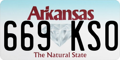 AR license plate 669KSO