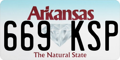 AR license plate 669KSP