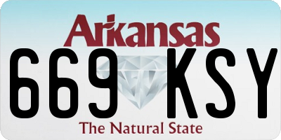 AR license plate 669KSY