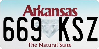 AR license plate 669KSZ