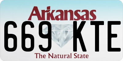 AR license plate 669KTE