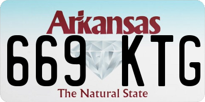 AR license plate 669KTG