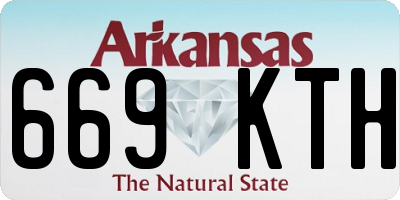 AR license plate 669KTH