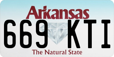 AR license plate 669KTI