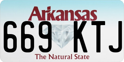AR license plate 669KTJ