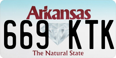 AR license plate 669KTK