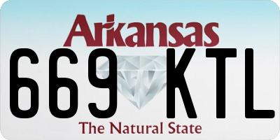 AR license plate 669KTL