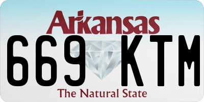 AR license plate 669KTM