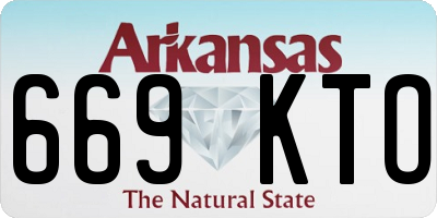 AR license plate 669KTO