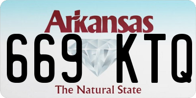 AR license plate 669KTQ