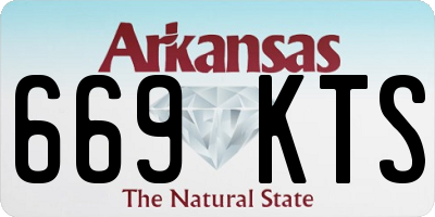 AR license plate 669KTS