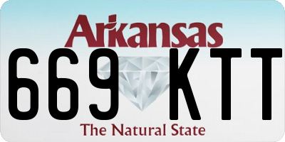 AR license plate 669KTT