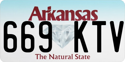 AR license plate 669KTV