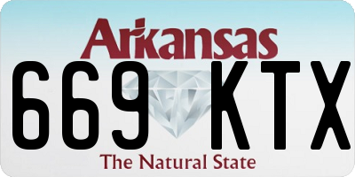 AR license plate 669KTX