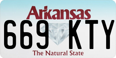 AR license plate 669KTY
