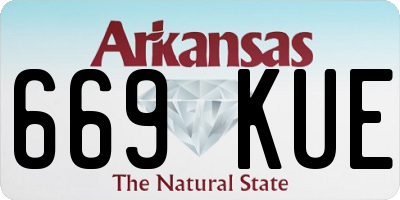 AR license plate 669KUE