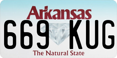 AR license plate 669KUG