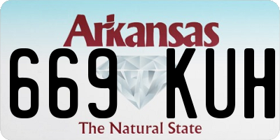 AR license plate 669KUH