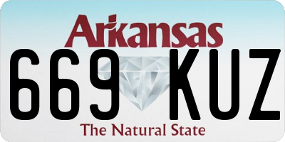 AR license plate 669KUZ