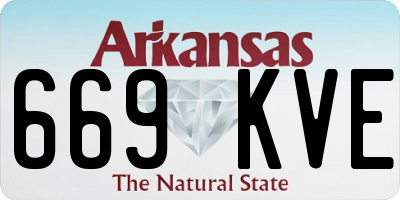 AR license plate 669KVE