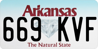 AR license plate 669KVF