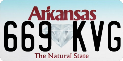 AR license plate 669KVG