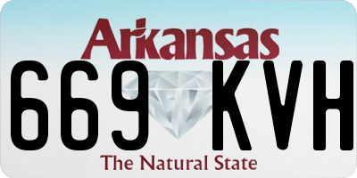 AR license plate 669KVH