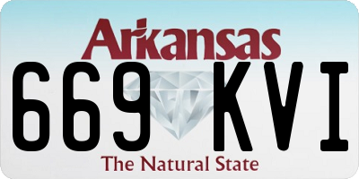 AR license plate 669KVI