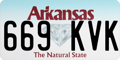 AR license plate 669KVK