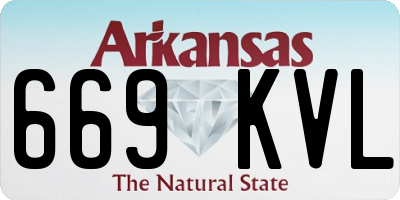AR license plate 669KVL