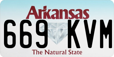 AR license plate 669KVM