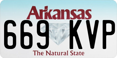 AR license plate 669KVP
