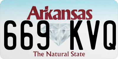 AR license plate 669KVQ