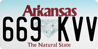 AR license plate 669KVV