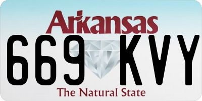 AR license plate 669KVY